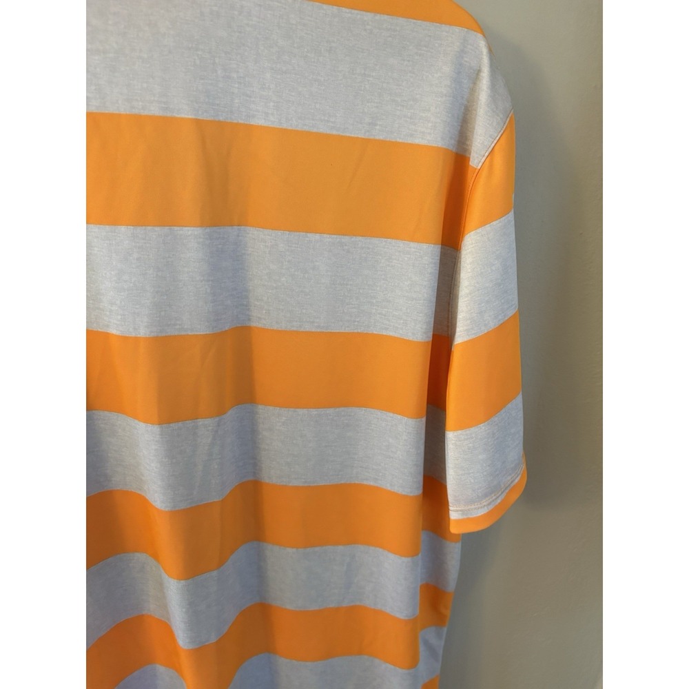 Nike Golf Men's Dri-Fit Golf Polo  - Orange Gray Stripe- Standard Fit - Size 2XL - Picture 6 of 9